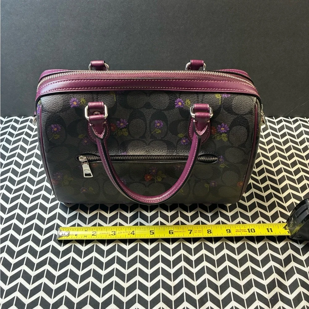 Authentic PreOwned Coach Purple Flower Purse - Picture 3 of 7